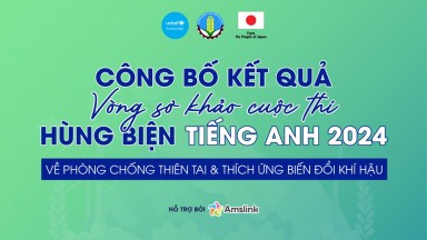 KẾT QUẢ VÒNG SƠ KHẢO CUỘC THI HÙNG BIỆN TIẾNG ANH CHO TRẺ EM VỀ PHÒNG CHỐNG THIÊN TAI VÀ THÍCH ỨNG VỚI BIẾN ĐỔI KHÍ HẬU